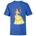 thumbnail image 1 of Disney Beauty and the Beast Belle T-Shirt - Short Sleeve T-Shirt for Kids - Customized-Royal, 1 of 5