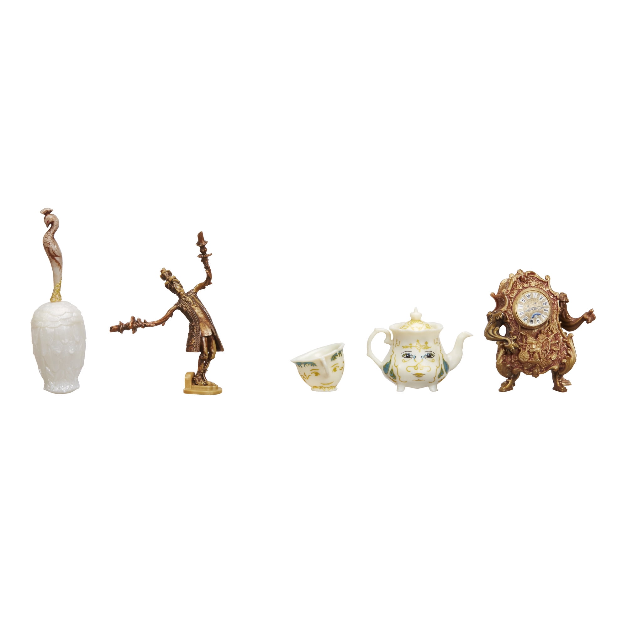 Beast Castle ミニチュア　正規品　ディズニー　レア　陶器 Disney Beauty and the Beast Castle Friends Collection with 5