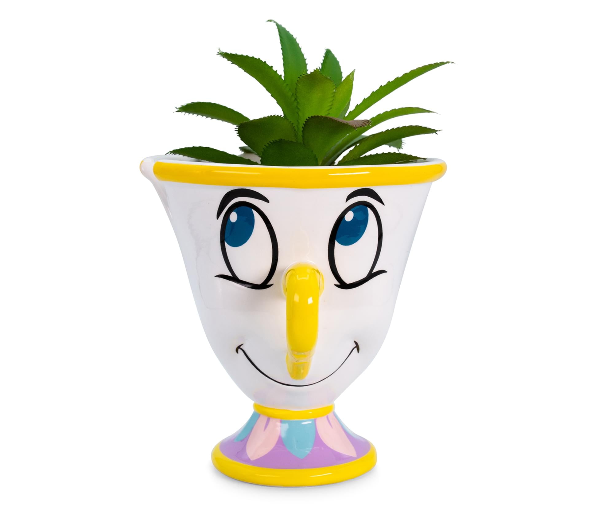 Disney Beauty and the Beast Ceramic Mini Planter with Faux Succulent