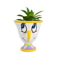thumbnail image 1 of Disney Beauty and the Beast Chip 3-Inch Mini Planter with Artificial Succulent, 1 of 7