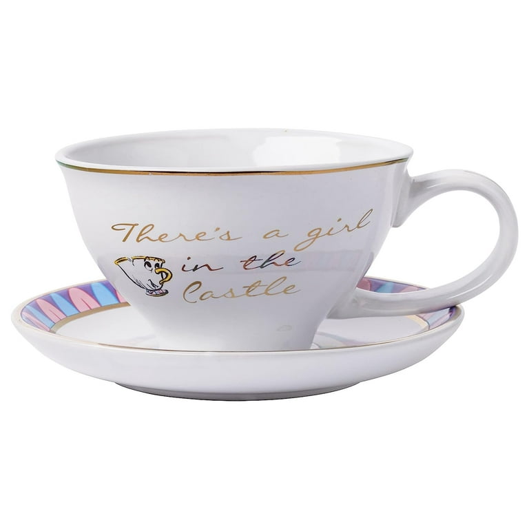 Disney Beauty and the Beast Chip Mug Tea Cup Ceramic Coffee Officially  Licensed