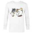 thumbnail image 1 of Disney Beauty and the Beast Chip Mrs. Potts Best Mom Ever - Long Sleeve T-Shirt for Men - Customized-White, 1 of 5