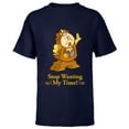 thumbnail image 1 of Disney Beauty and the Beast Cogsworth Stop Wasting My Time - Short Sleeve T-Shirt for Kids - Customized-Athletic Navy, 1 of 5