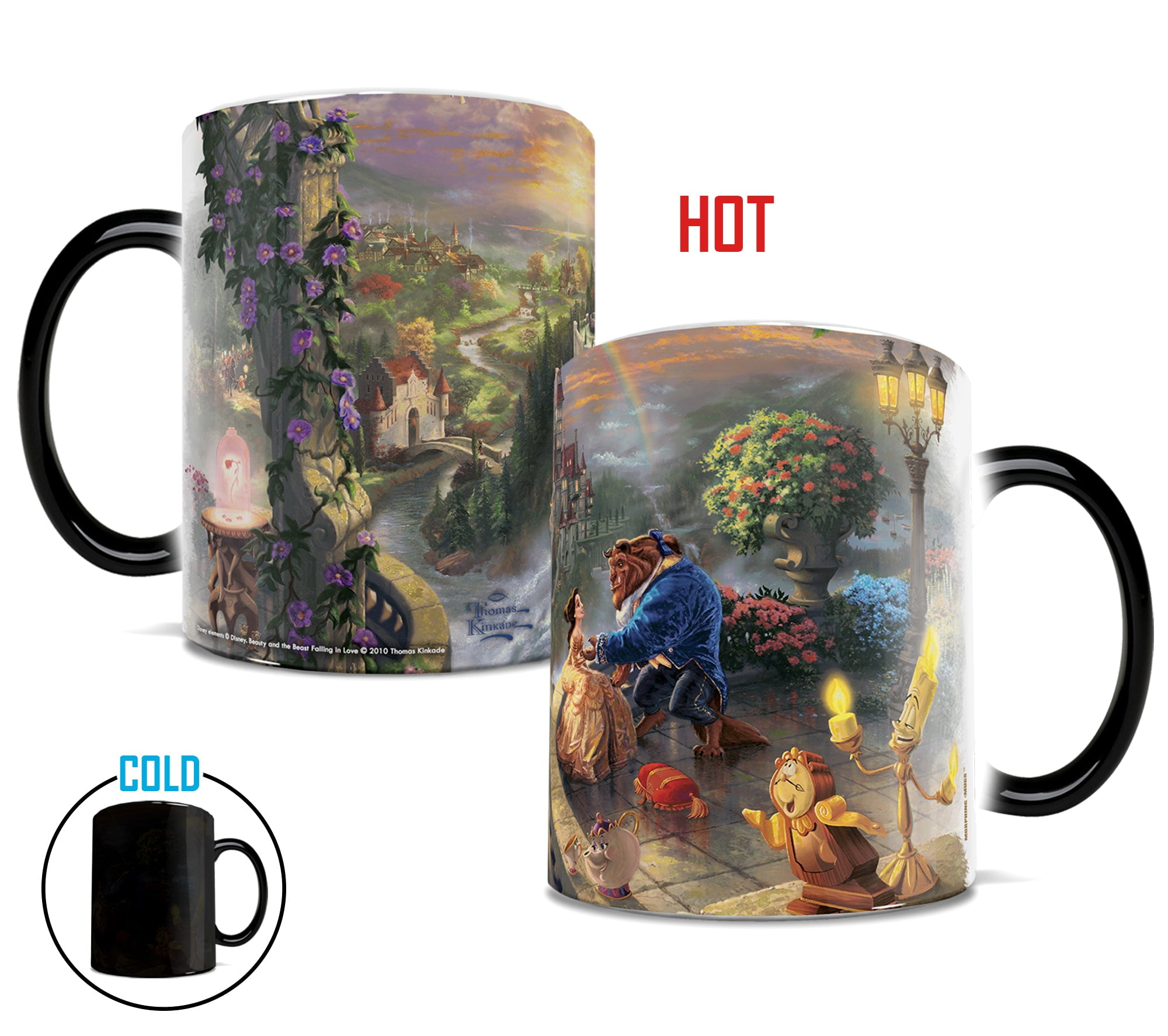 Black Ceramic Heat-Activated Disney Mug, 11 oz