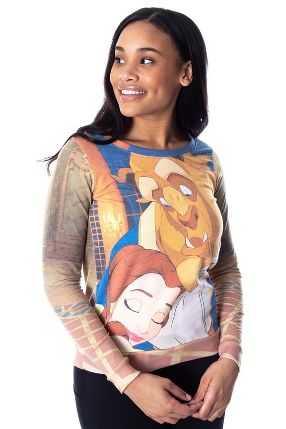 Disney Beauty and the Beast Juniors Lovely Embrace Pullover Top