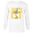 thumbnail image 1 of Disney Beauty and the Beast Lumiere This is Lit - Long Sleeve T-Shirt for Men - Customized-White, 1 of 5