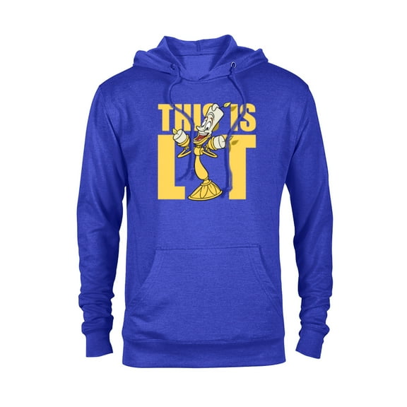 Disney Beauty and the Beast Lumiere This is Lit - Pullover Hoodie for Adults - Customized-Royal