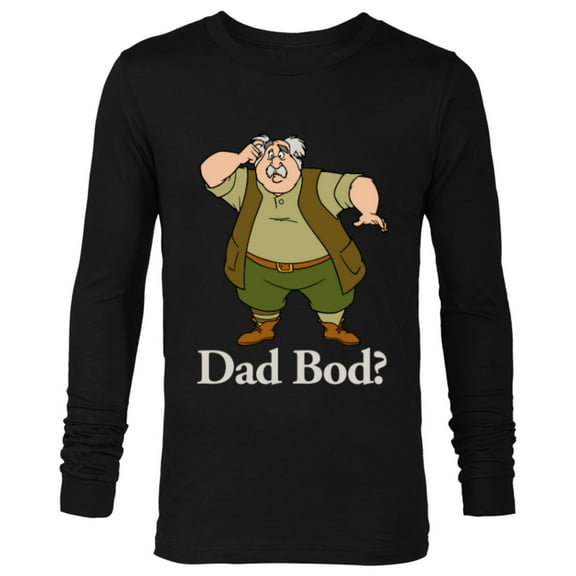 Disney Beauty and the Beast Maurice Dad Bod - Long Sleeve T-Shirt for Men - Customized-Black