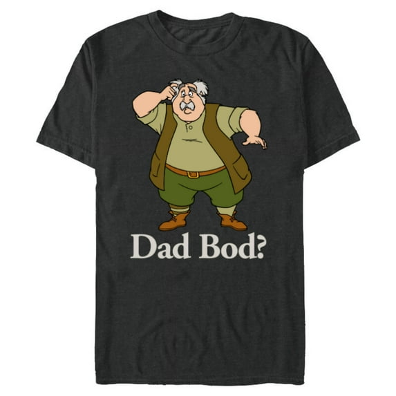 Disney Beauty and the Beast Maurice Dad Bod - Short Sleeve Blended T-Shirt for Adults - Customized-Dark Heather
