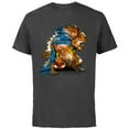 thumbnail image 1 of Disney Beauty and the Beast Men's T-Shirt - Short Sleeve Cotton T-Shirt for Adults - Customized-Charcoal Heather, 1 of 5