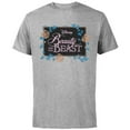 thumbnail image 1 of Disney Beauty and the Beast Modern Florals - Short Sleeve Cotton T-Shirt for Adults - Customized-Athletic Heather, 1 of 5