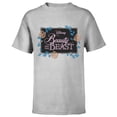 thumbnail image 1 of Disney Beauty and the Beast Modern Florals - Short Sleeve T-Shirt for Kids - Customized-Athletic Heather, 1 of 5