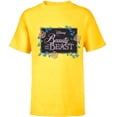 thumbnail image 1 of Disney Beauty and the Beast Modern Florals - Short Sleeve T-Shirt for Kids - Customized-Yellow, 1 of 5
