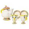 thumbnail image 1 of Disney Beauty and the Beast Mrs. Potts Teapot Set With 2 Chip Cups and Saucers, 1 of 8