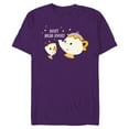 thumbnail image 1 of Disney Beauty and the Beast Mrs Potts and Chip Best Mum Ever - Short Sleeve Blended T-Shirt for Adults - Customized-Purple, 1 of 5