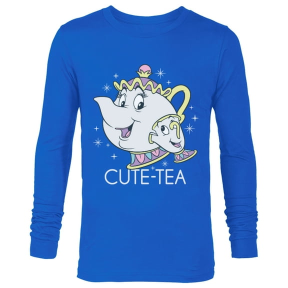 Disney Beauty and the Beast Mrs. Potts and Chip Mother's Day T-Shirt - Long Sleeve T-Shirt for Men - Customized-Royal