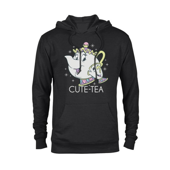 Disney Beauty and the Beast Mrs. Potts and Chip Mother's Day T-Shirt - Pullover Hoodie for Adults - Customized-Black