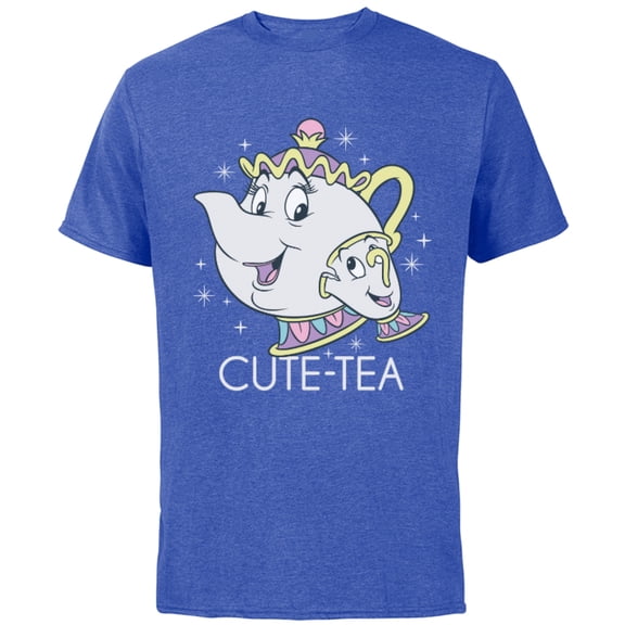 Disney Beauty and the Beast Mrs. Potts and Chip Mother's Day T-Shirt - Short Sleeve Cotton T-Shirt for Adults - Customized-Royal Heather