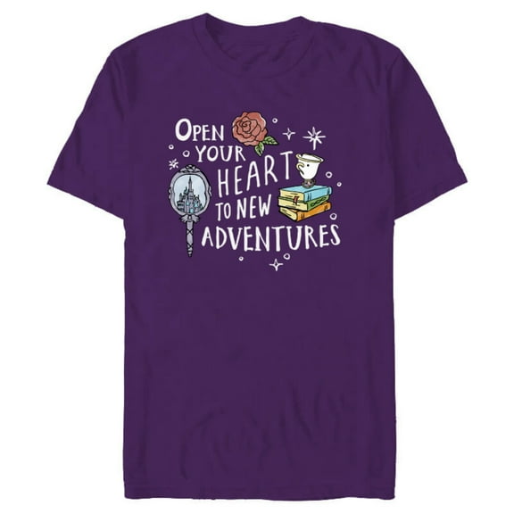 Disney Beauty and the Beast Quote - Short Sleeve Blended T-Shirt for Adults – Customized-Berry Snow Heather