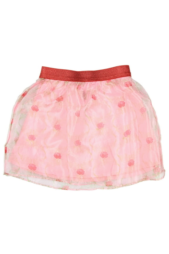 Disney Beauty and the Beast Rose Vine Roller Print Skirt Juniors Size