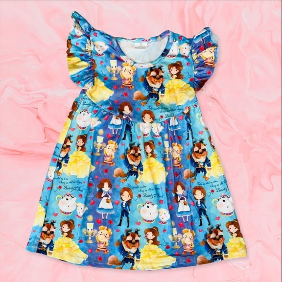 Disney Beauty and the Beast cotton dress 12 months+