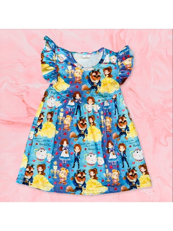 Disney Beauty and the Beast cotton dress 12 months+