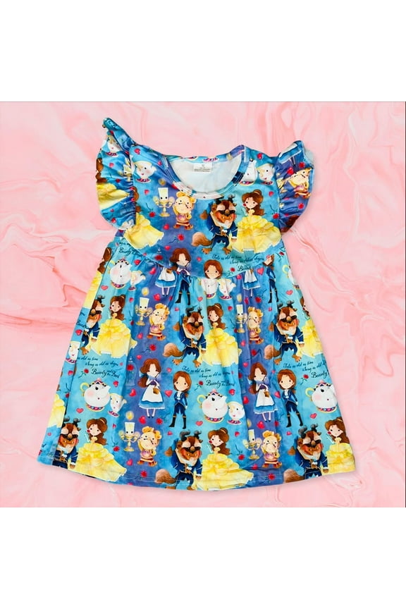 Disney Beauty and the Beast cotton dress 12 months+