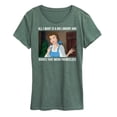 thumbnail image 1 of Disney - Belle All Want Library Women's Short Sleeve Graphic T-Shirt, 1 of 4