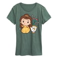 thumbnail image 1 of Disney - Belle And Chip - Women's Short Sleeve Graphic T-Shirt, 1 of 4