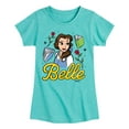 thumbnail image 1 of Disney - Belle & Books - Youth Girls Fitted Short Sleeve T-Shirt, 1 of 4