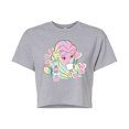 thumbnail image 1 of Disney - Belle Collage  - Juniors Cropped Cotton Blend T-Shirt, 1 of 4