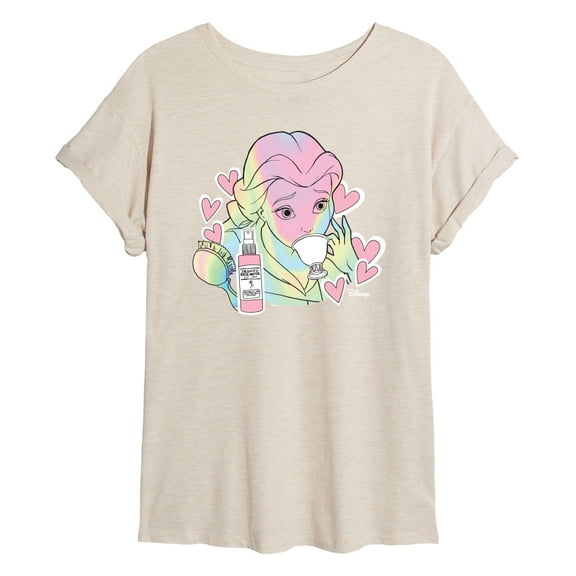 Disney - Belle Collage - Women's Oversized T-Shirt