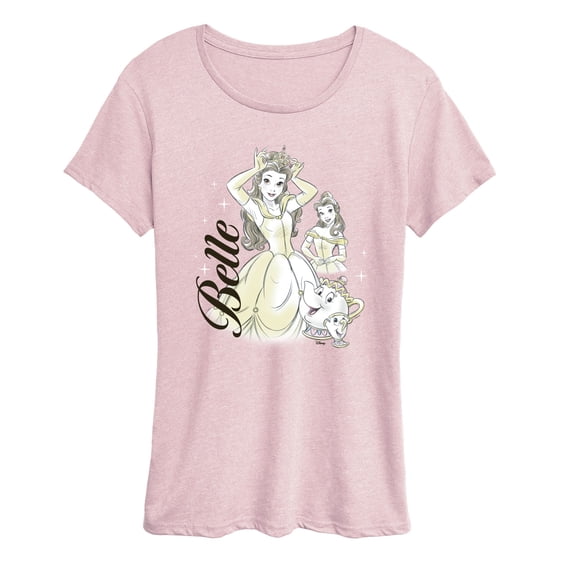 Disney - Belle Collage Short Sleeve Graphic T-Shirt