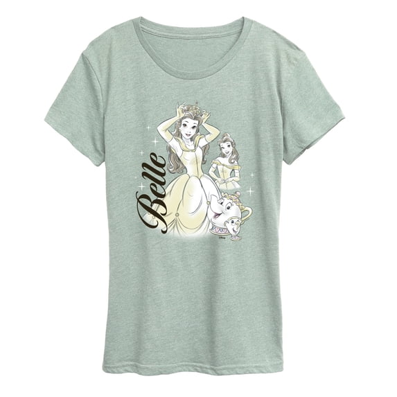 Disney - Belle Collage - Women's Short Sleeve Graphic T-Shirt