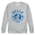 thumbnail image 1 of Disney - Belle Collegiate - Men's Crew Fleece Sweatshirt, 1 of 4