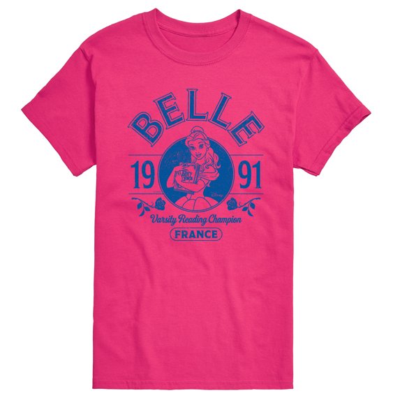 Disney - Belle Collegiate - Men's Short Sleeve Graphic T-Shirt