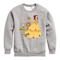 thumbnail image 1 of Disney - Belle Flower Power - Youth Boys Crew Fleece Sweatshirt, 1 of 4