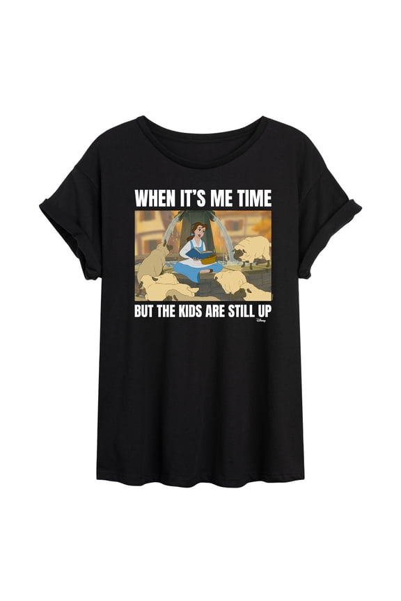 - Belle Me Time Meme  - Juniors Ideal Flowy Muscle T-Shirt