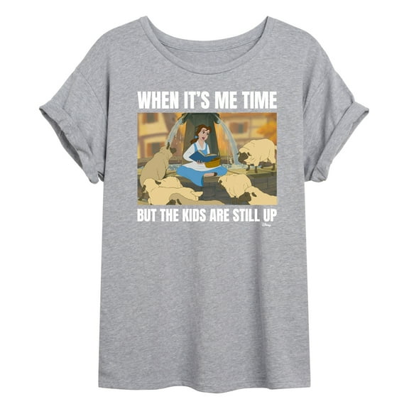 Disney - Belle Me Time Meme  - Juniors Ideal Flowy Muscle T-Shirt