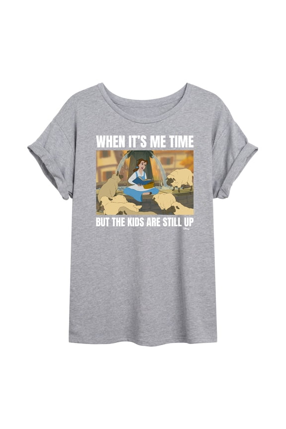 - Belle Me Time Meme  - Juniors Ideal Flowy Muscle T-Shirt