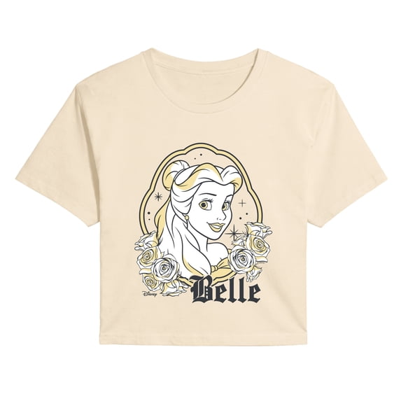 Disney - Belle Picture Frame Women's Cropped Graphic T-Shirt