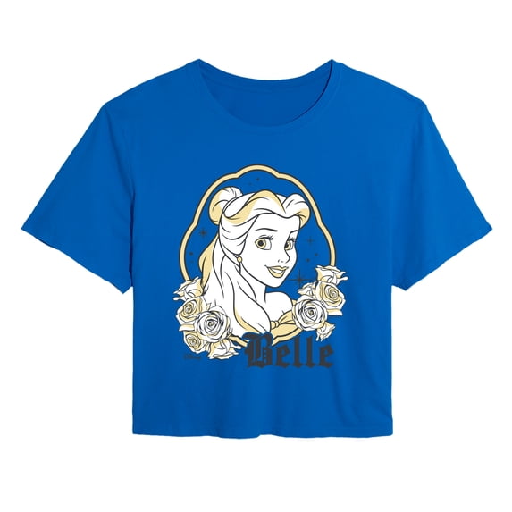 Disney - Belle Picture Frame Women's Cropped Graphic T-Shirt