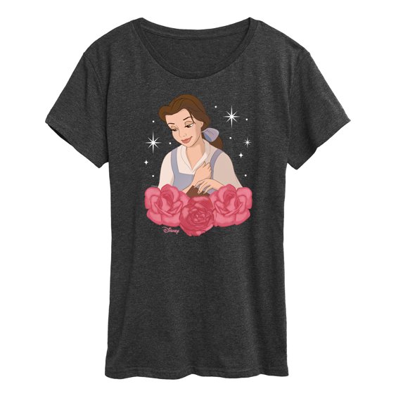 Disney - Belle Roses - Women's Short Sleeve Graphic T-Shirt