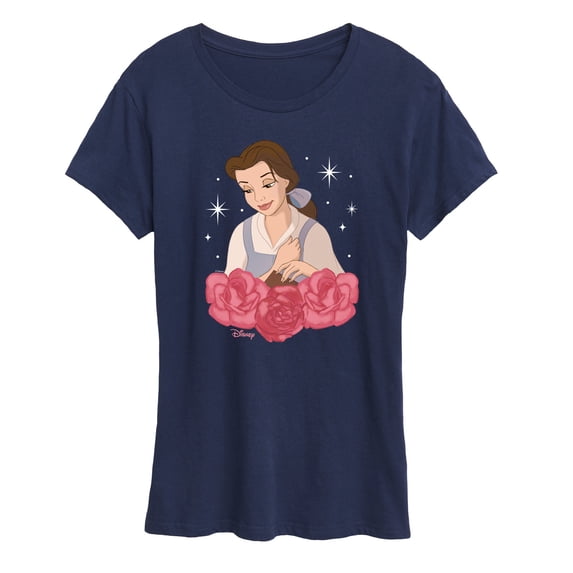 Disney - Belle Roses - Women's Short Sleeve Graphic T-Shirt
