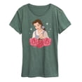 thumbnail image 1 of Disney - Belle Roses - Women's Short Sleeve Graphic T-Shirt, 1 of 4