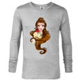 thumbnail image 1 of Disney Belle T-Shirt - Long Sleeve T-Shirt for Men - Customized-Athletic Heather, 1 of 5