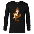 thumbnail image 1 of Disney Belle T-Shirt - Long Sleeve T-Shirt for Men - Customized-Black, 1 of 5