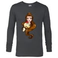 thumbnail image 1 of Disney Belle T-Shirt - Long Sleeve T-Shirt for Men - Customized-Charcoal Heather, 1 of 5