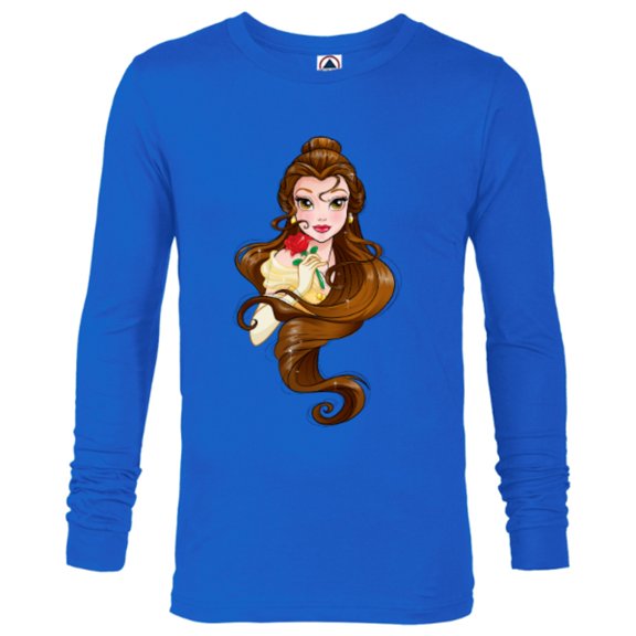 Disney Belle T-Shirt - Long Sleeve T-Shirt for Men - Customized-Royal
