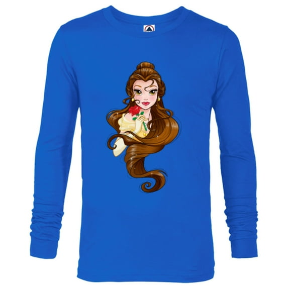 Disney Belle T-Shirt - Long Sleeve T-Shirt for Men - Customized-Royal